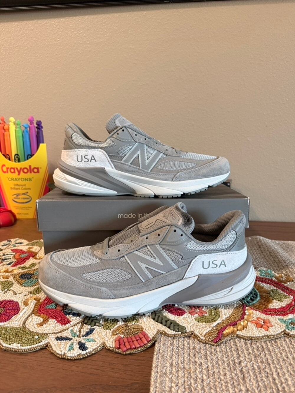New Balance 990v6 MiUSA x WTAPS Moon Mist Mirage Grey White Rain Cloud M990WT6